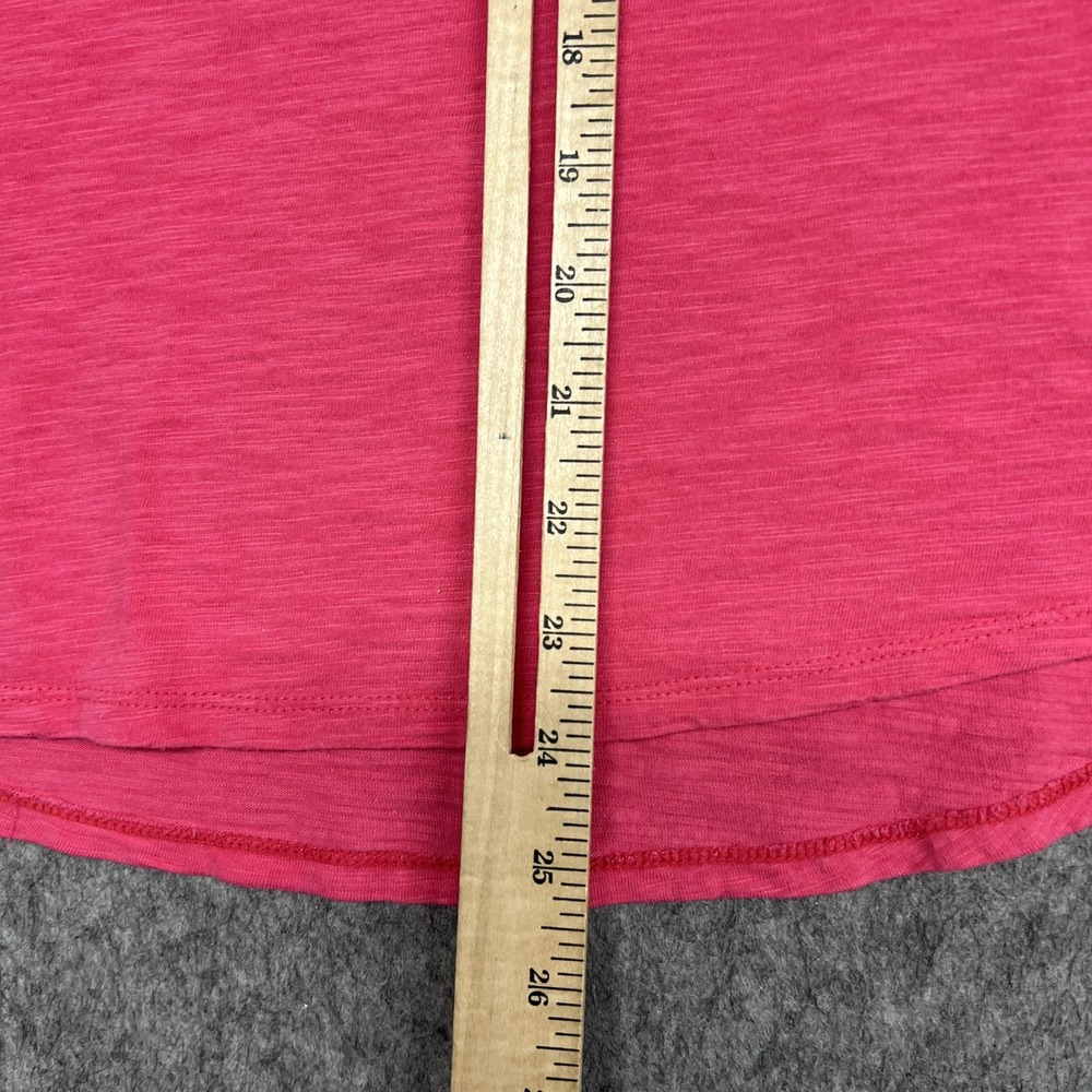 Chicos Shirt Womens Large 2 Pink The Ultimate Tee Cotton Modal Slub Preppy Top - Picture 7 of 13